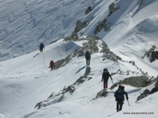 Team Working the Ridge to Vinson's Summit