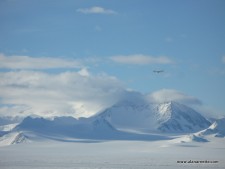 Illyusian IL-76 Approaching Blue Ice Runway at Union Glacier