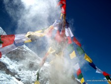 Prayer Flags with Juniper Smoke