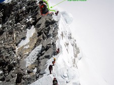 New 2013 Descent on Hillary Step