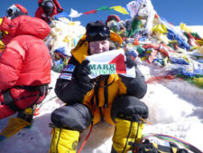 Mollie Hughes on Everest summit