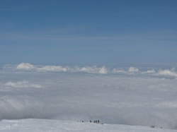 CLimbers on the horizon - click to enlarge.