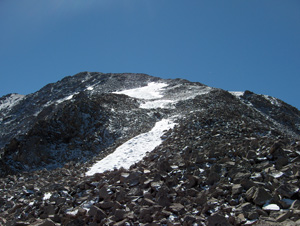 snow on the summit
