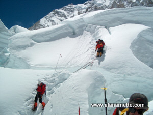 Climbing the Khumbu Icefall