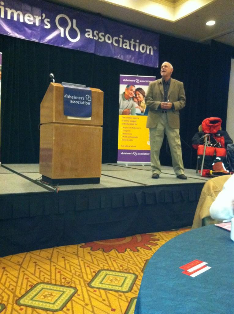 Alan at the Alzheimers Association Conference October 2012