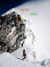 New 2013 Descent on Hillary Step