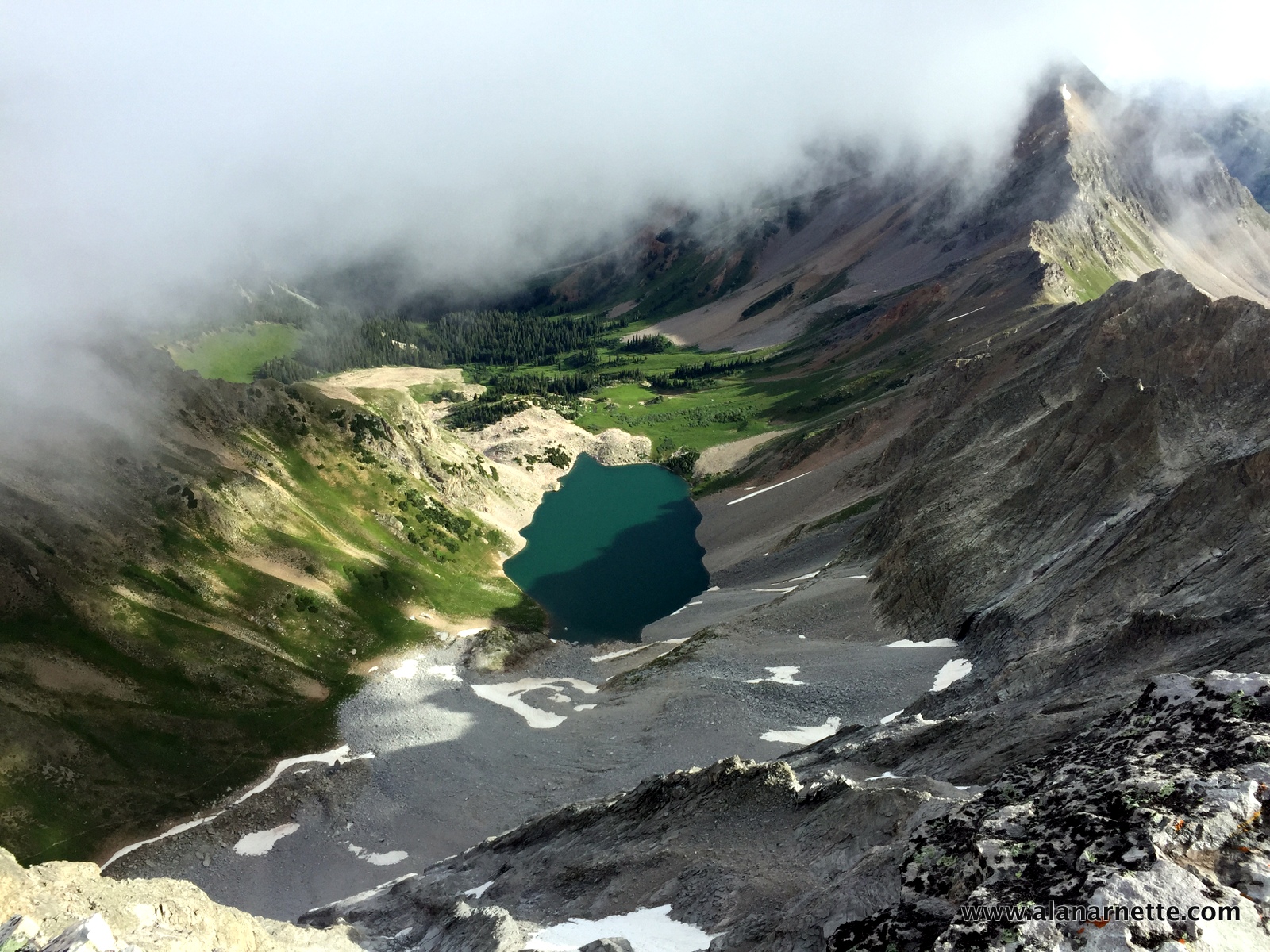 Capitol Lake from the summit. We camped nearby – The Blog on ...