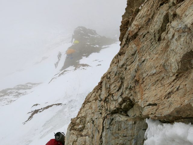 Lower Camp 2 on K2 in 2014. Courtesy of Garrett Madison