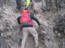 The Baracco Wall on KIlimanjaro