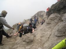 The Baracco Wall on KIlimanjaro