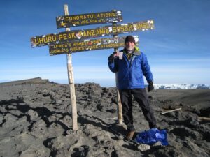 Alan on Kilimanjaro summit