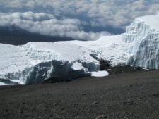 Galciers on KIlimanjaro Summit Crater