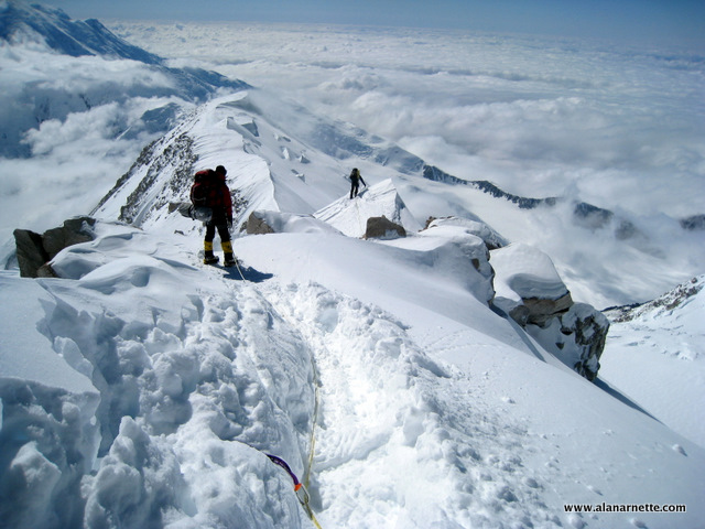 Climbing the 16K ridge on Denali