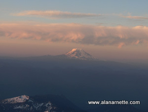 Mt. Adams from Rainier at sunrise