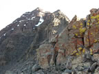 The backside of the route to the South Bell aka Maroon Peak (53kb)