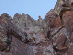 Climbing on the Traverse (48kb)