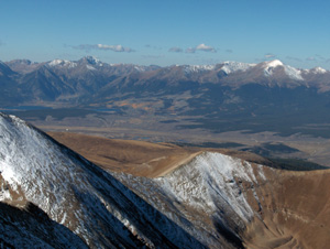 Click for video. Mt. Elbert from Sherman summit