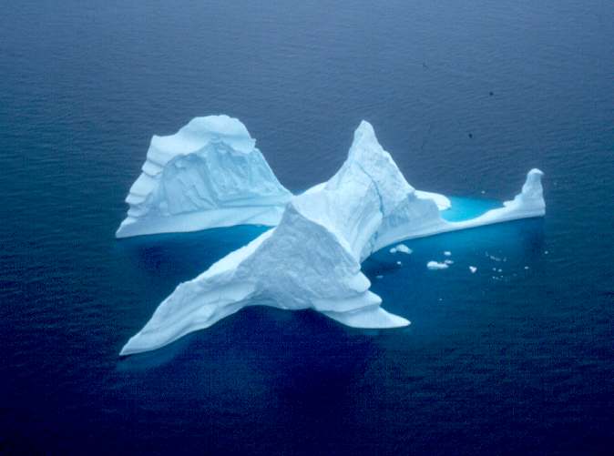 Airplane size iceberg near Greenland