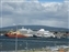 Cruise Ship at Punta Arenas are very popular as they pass the tip of South America